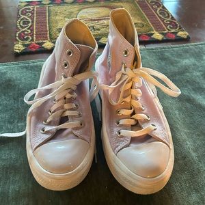 Converse all star platform shoes in lilac women’s size 7